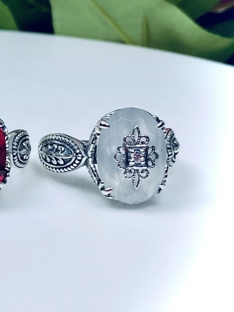 D133e, Gothic Ring, Embellished Gemstones, Dragon Filigree, Vintage Jewelry Design#D133e