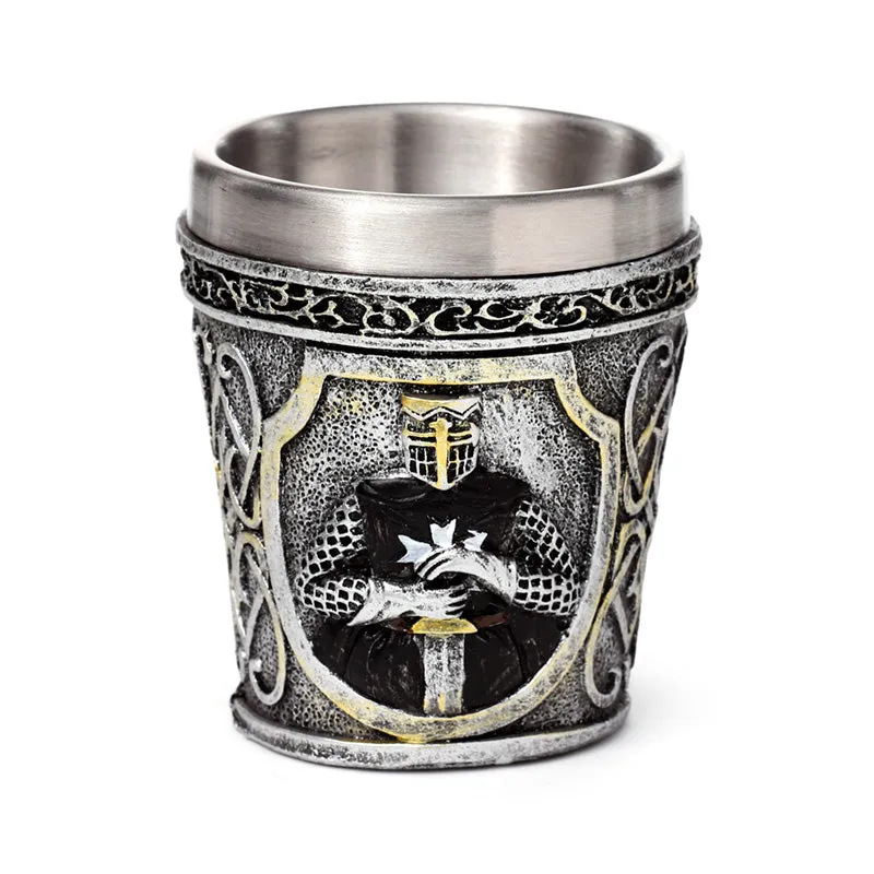 Decorative Shot Glass - Medieval Black Knight