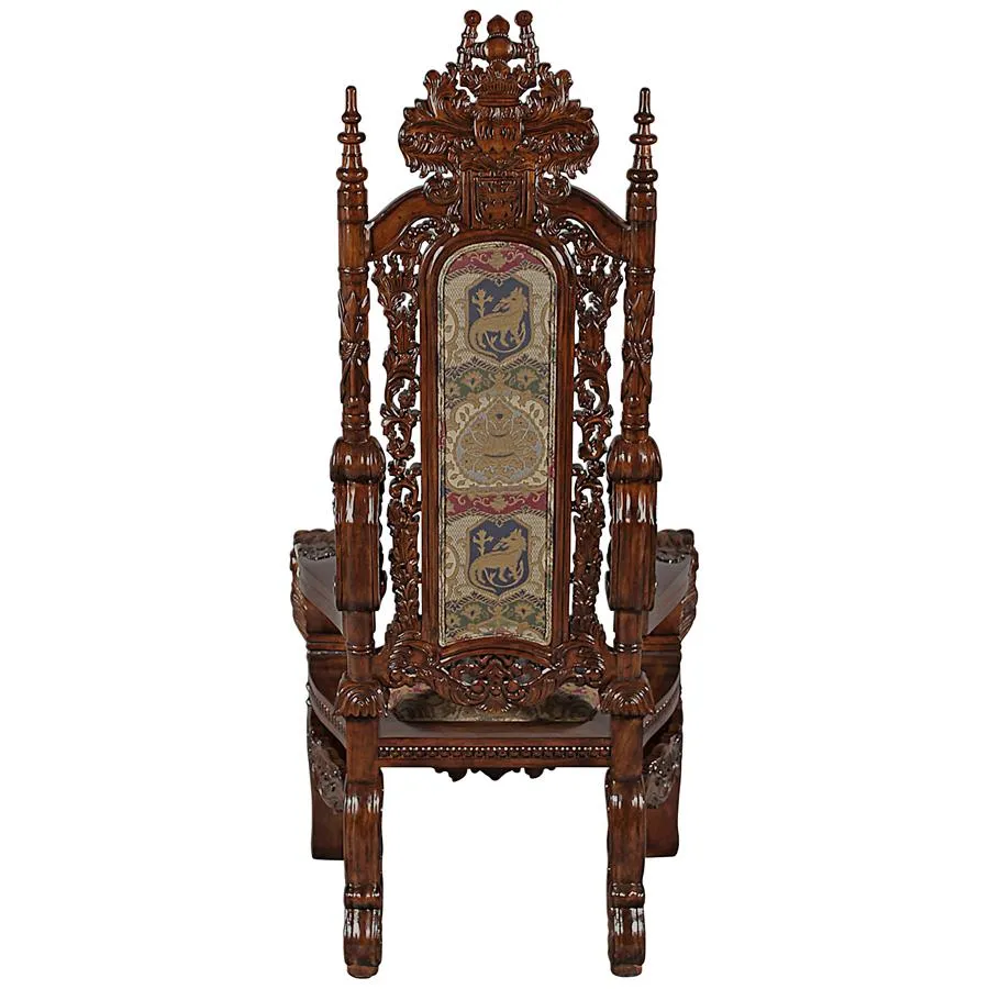 Design Toscano- The Lord Raffles Lion Throne Chair