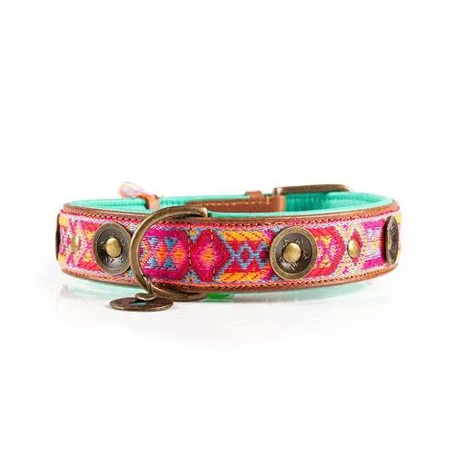Dog with a Mission -BOHO Rosa Dog Collar