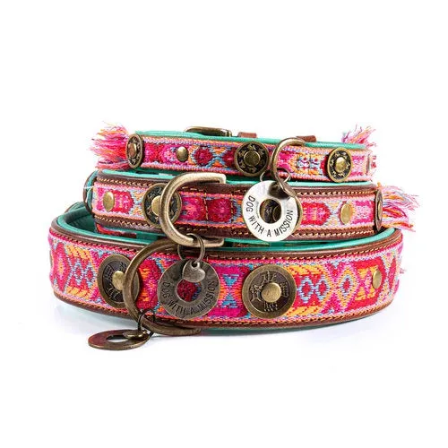 Dog with a Mission -BOHO Rosa Dog Collar