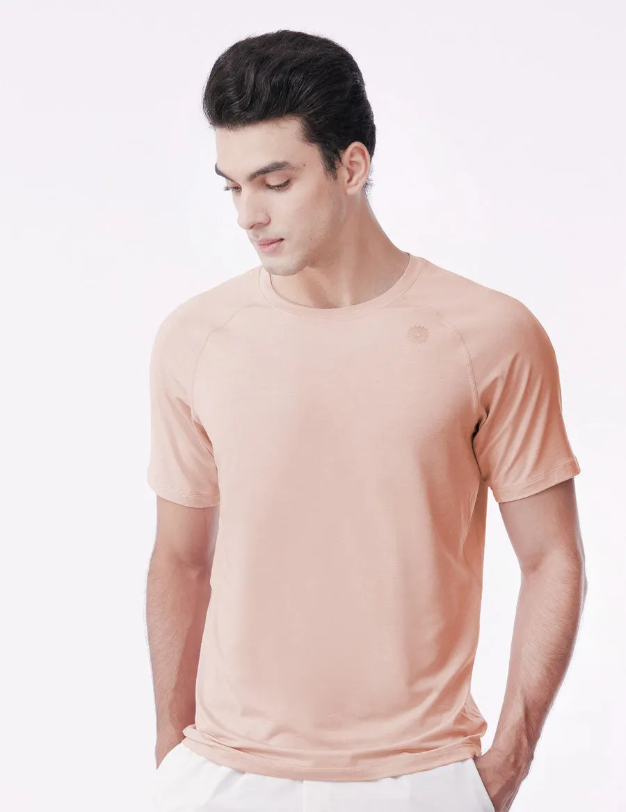 easyoga BERTII Men's Raglan SS Tee - M12 M-Pink