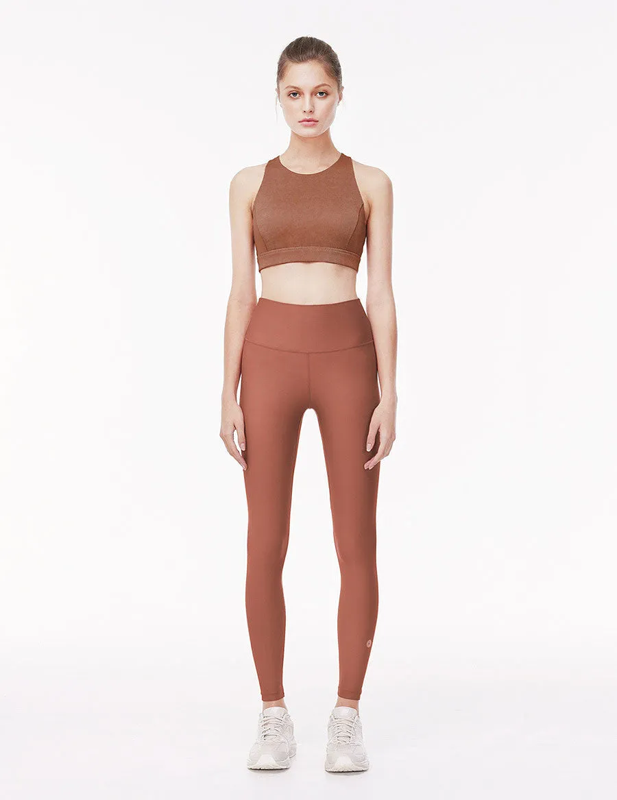 easyoga LA-VEDA Chummy Core Tights5 - R37 Cedar Red