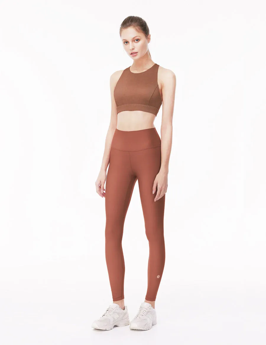 easyoga LA-VEDA Chummy Core Tights5 - R37 Cedar Red