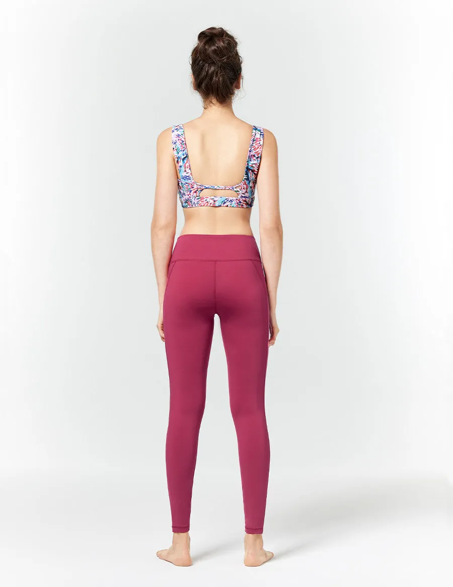 easyoga LA-VEDA Espiral Twinning Bra2 - FD5 Oil Paint Bloom
