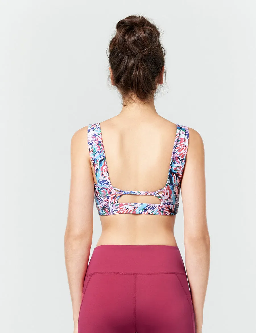 easyoga LA-VEDA Espiral Twinning Bra2 - FD5 Oil Paint Bloom