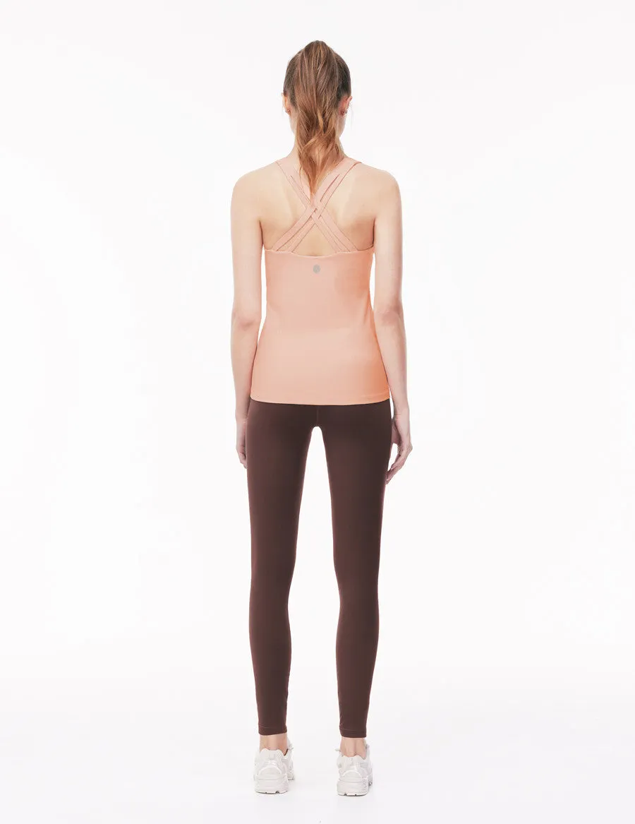 easyoga LA-VEDA Vine Tank - R19 Pink Cream