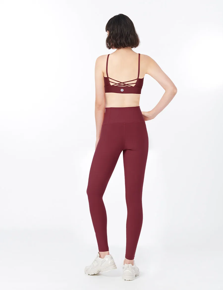 easyoga LESPIRO Glamglow Bra3 - R5 Wine Red
