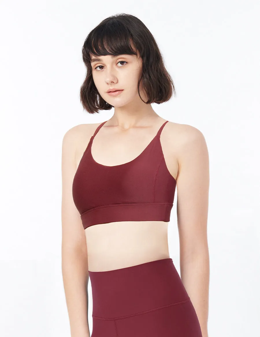 easyoga LESPIRO Glamglow Bra3 - R5 Wine Red