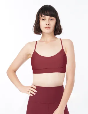 easyoga LESPIRO Glamglow Bra3 - R5 Wine Red