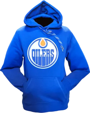 Edmonton Oilers Embroidered Crest Hoodie Royal