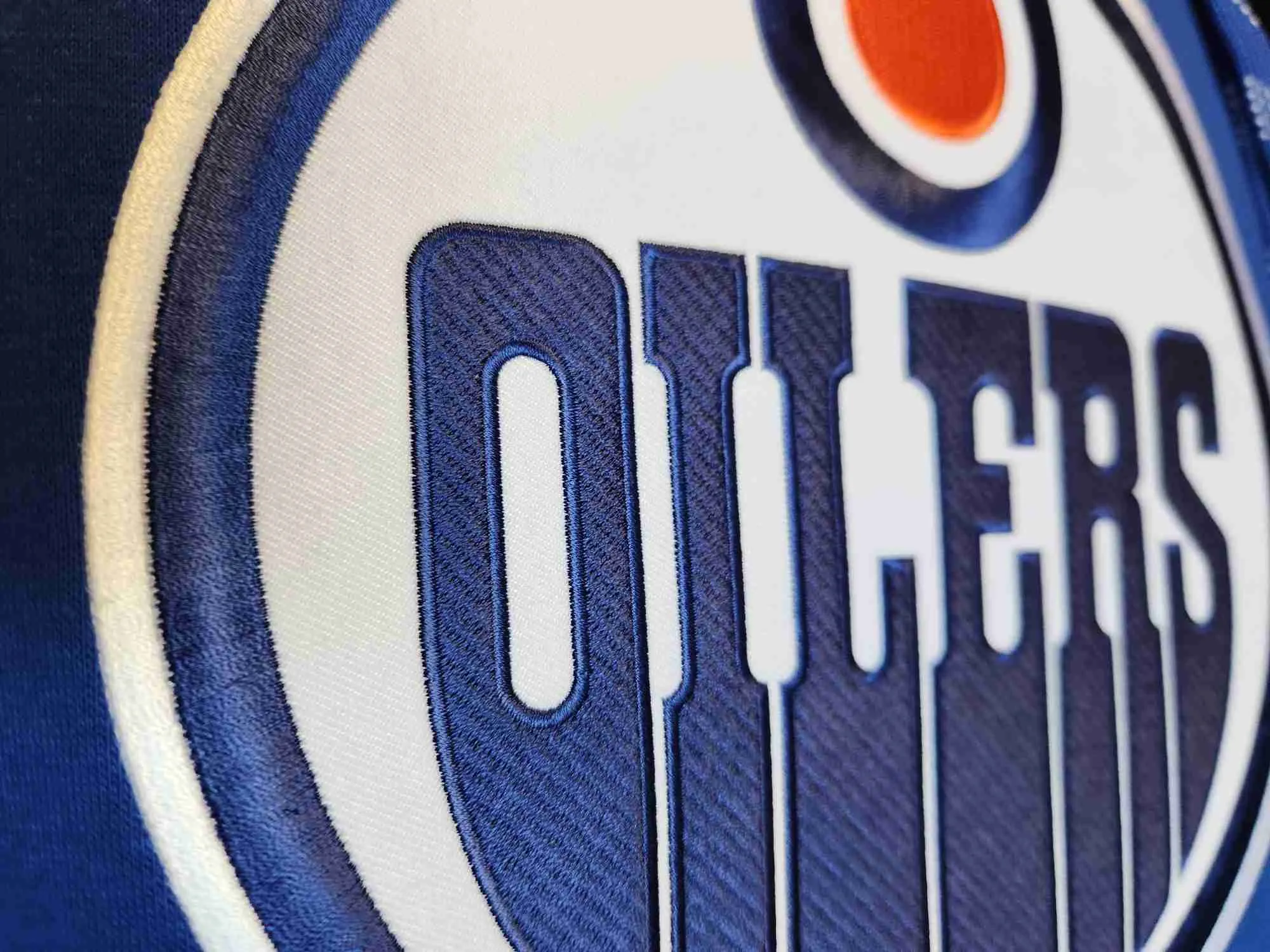Edmonton Oilers Embroidered Crest Hoodie Royal