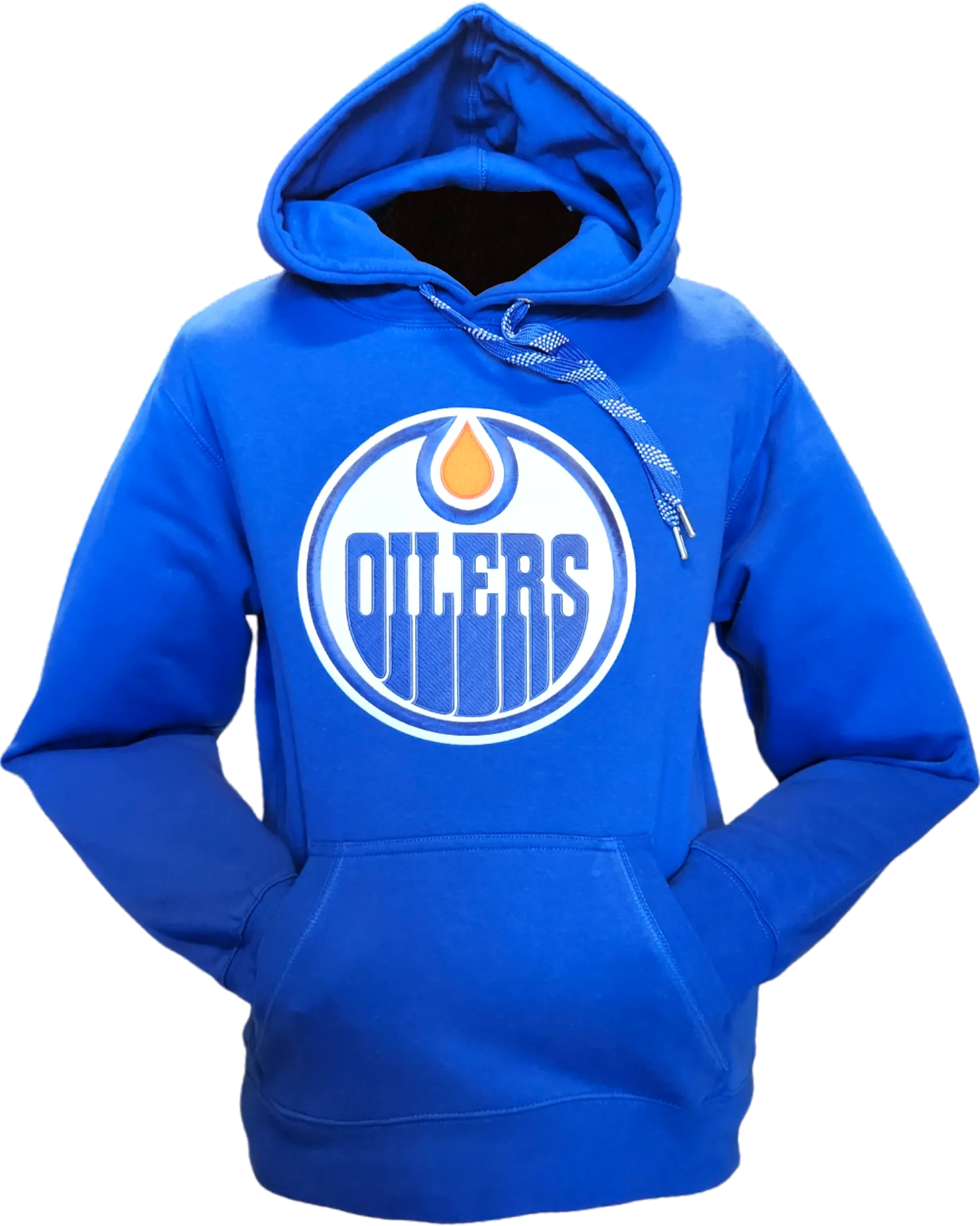 Edmonton Oilers Embroidered Crest Hoodie Royal