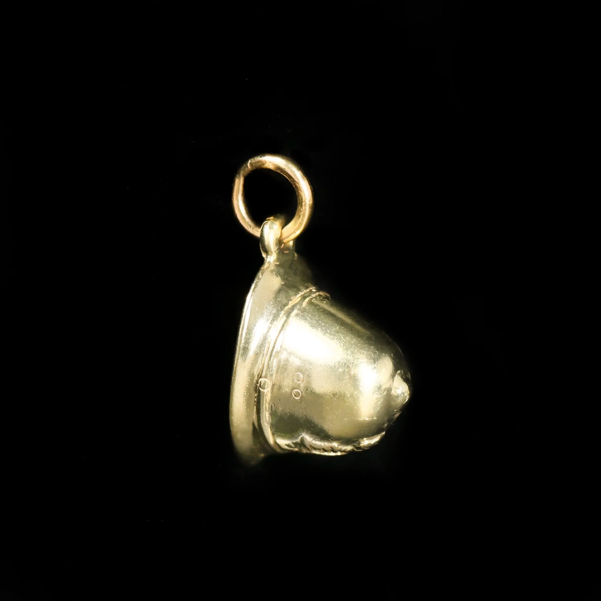 Estate 14K Yellow Gold British Royal Police Helmet Charm