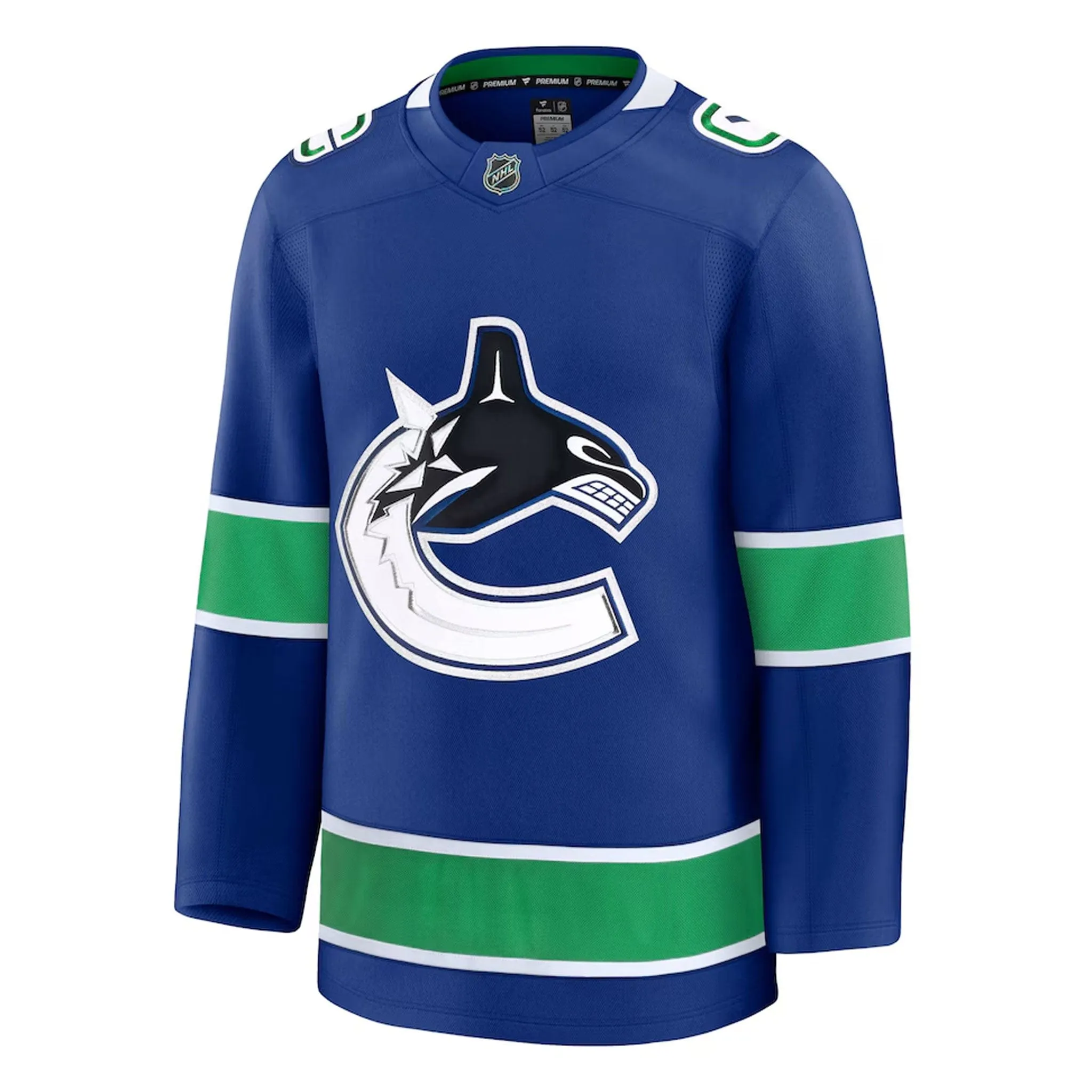 Fanatics Premium Senior Home Jersey - Vancouver Canucks Royal Orca