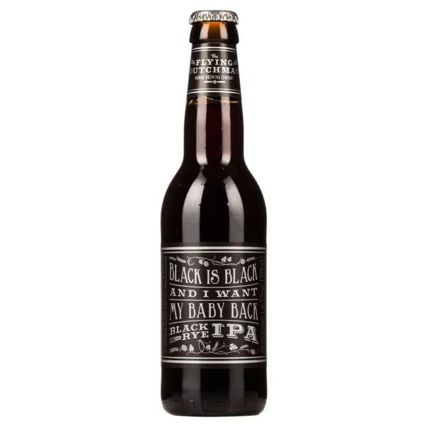 Flying Dutchman Black Is Black And I Want My Baby Back Black Rye IPA 330mL