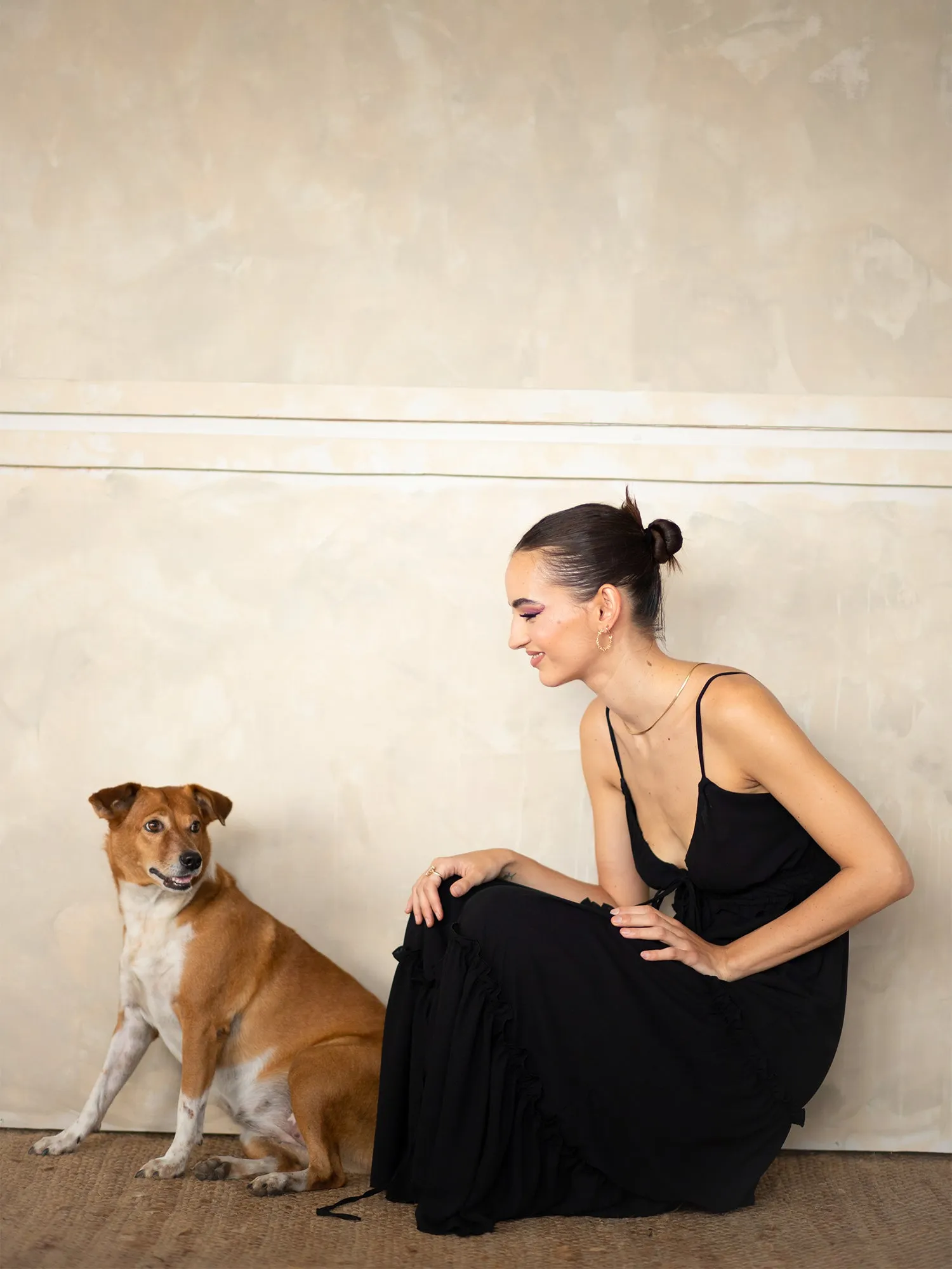 Front Tie up Tiered Maxi Dress