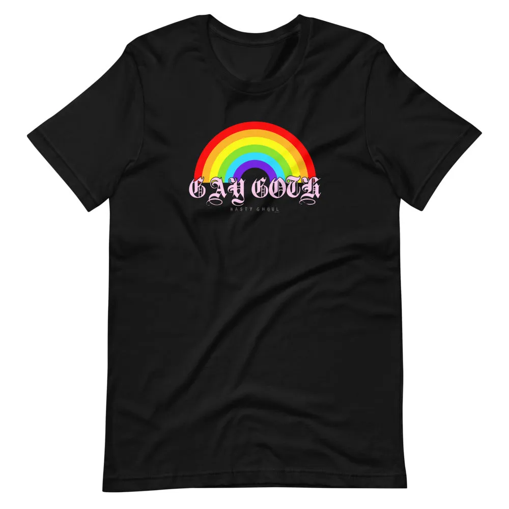 Gay Goth Rainbow Short-Sleeve Unisex T-Shirt
