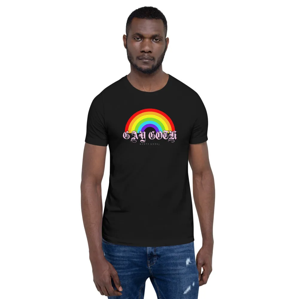Gay Goth Rainbow Short-Sleeve Unisex T-Shirt