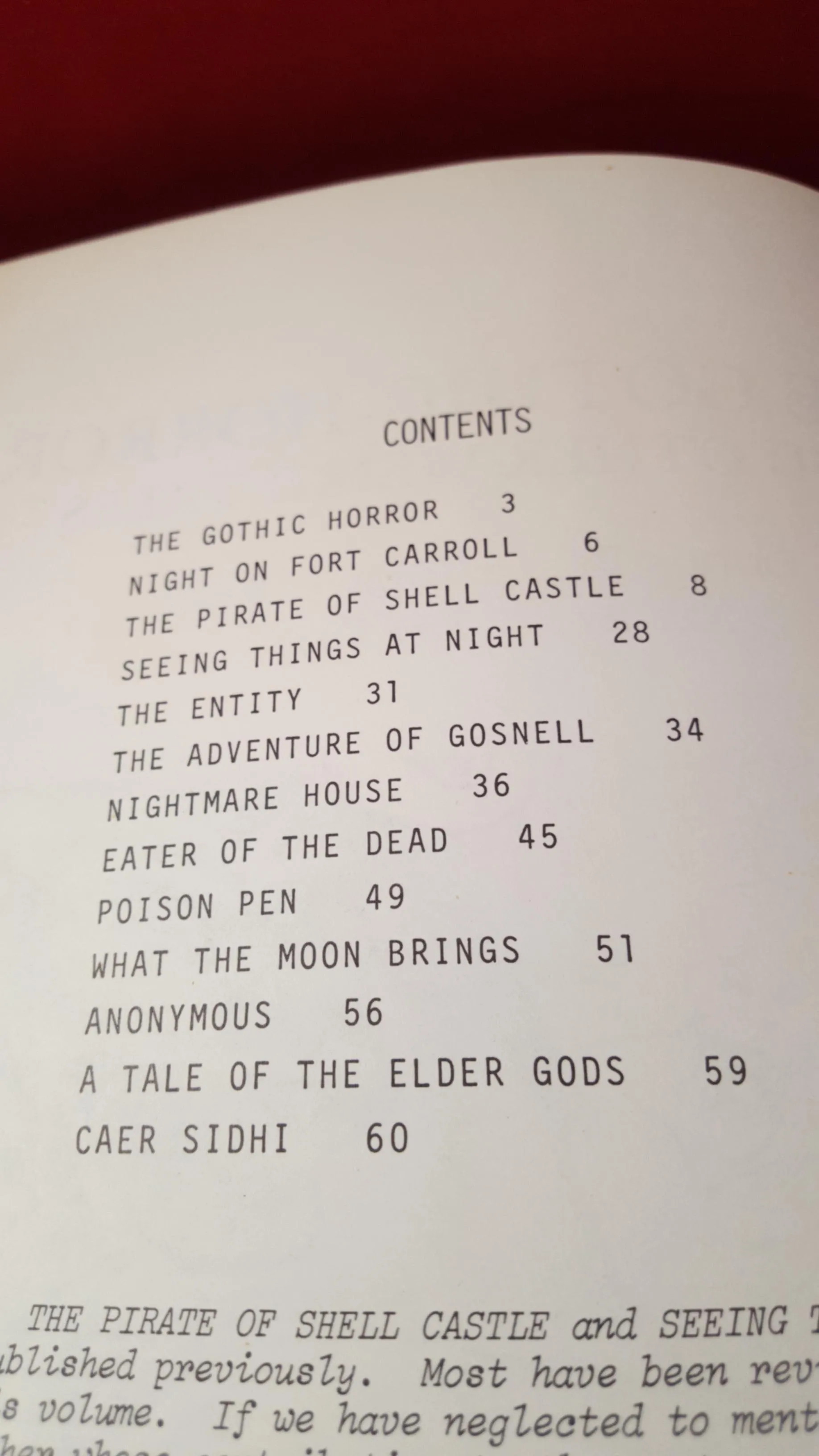 George T Wetzel - The Gothic Horror & other Weird Tales, 1978, First Edition, Limited