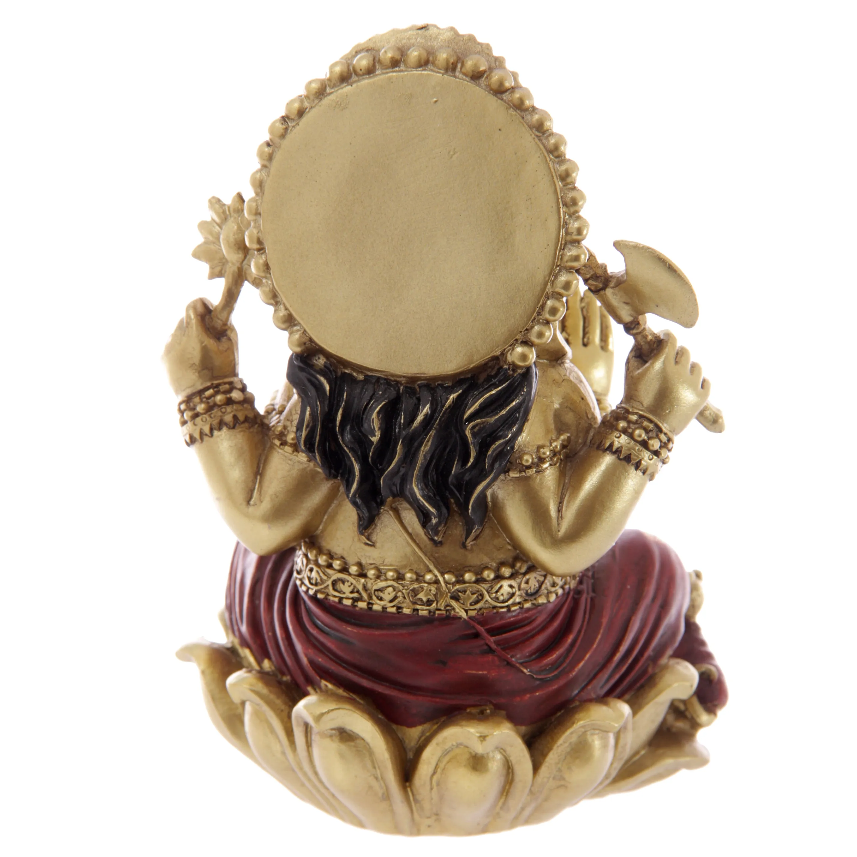 Gold and Red Ganesh Statue 16cm