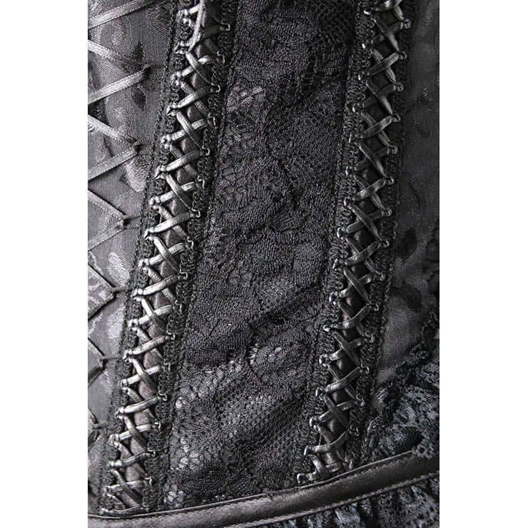 Gothic Black Overbust Corset