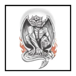 Gothic – Gargoyle – Temporary Tattoo
