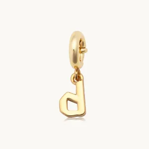 Gothic Letter D Charm