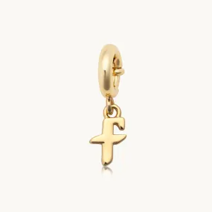 Gothic Letter F Charm