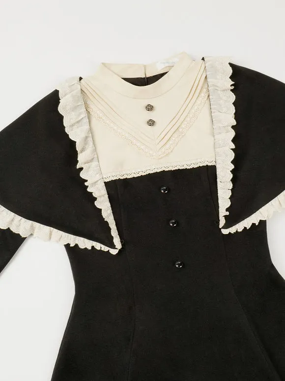 Gothic Lolita Dresses Ruffles Black Black