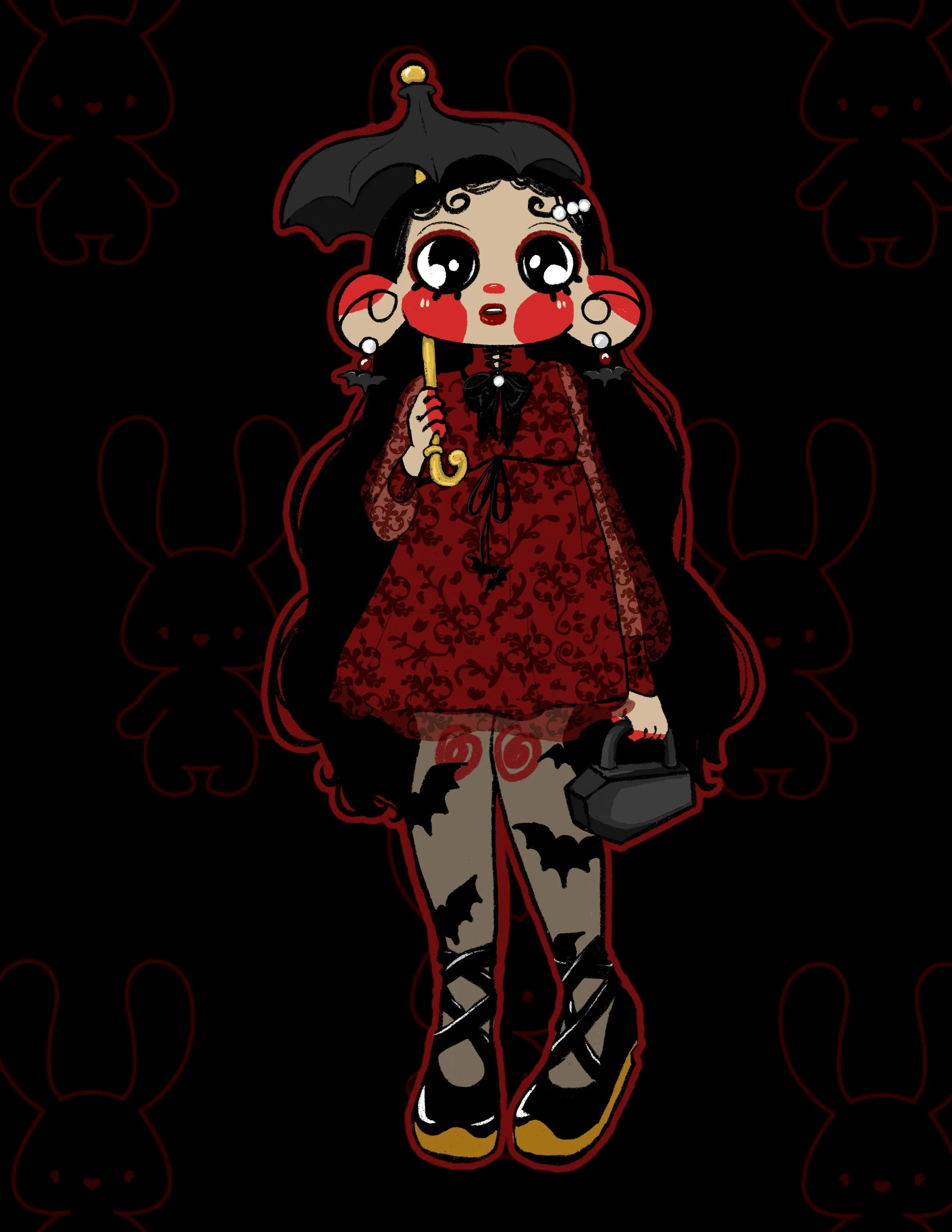 Gothic Lolita Print 8 x 10