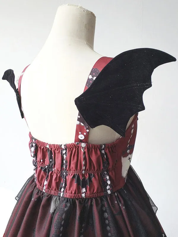 Gothic Lolita Wings Infanta Black Tweed Lolita Accessories