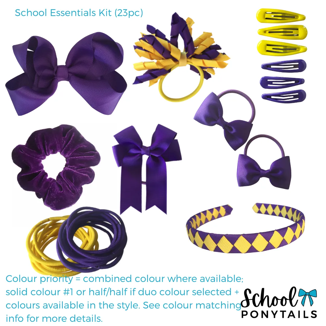 Green & Royal Blue Hair Accessories