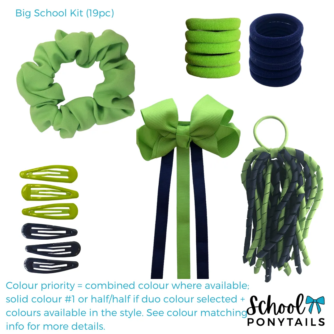 Green & Royal Blue Hair Accessories
