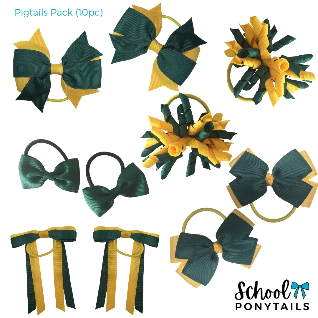 Green & Royal Blue Hair Accessories
