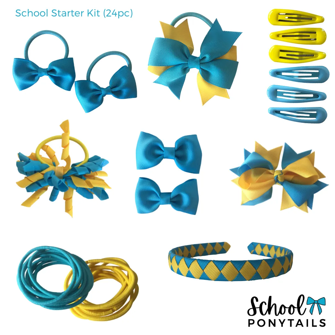 Green & Royal Blue Hair Accessories