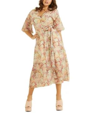 Guess Women's Damienne Printed Wrap Dress W2YK38WEPQ0
