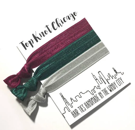 HAIR TIES - TKC - ROYAL COLORS 3 ON A CARD