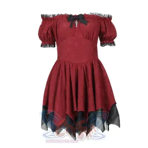 Halloween Red Lolita Punk Puffy Dress