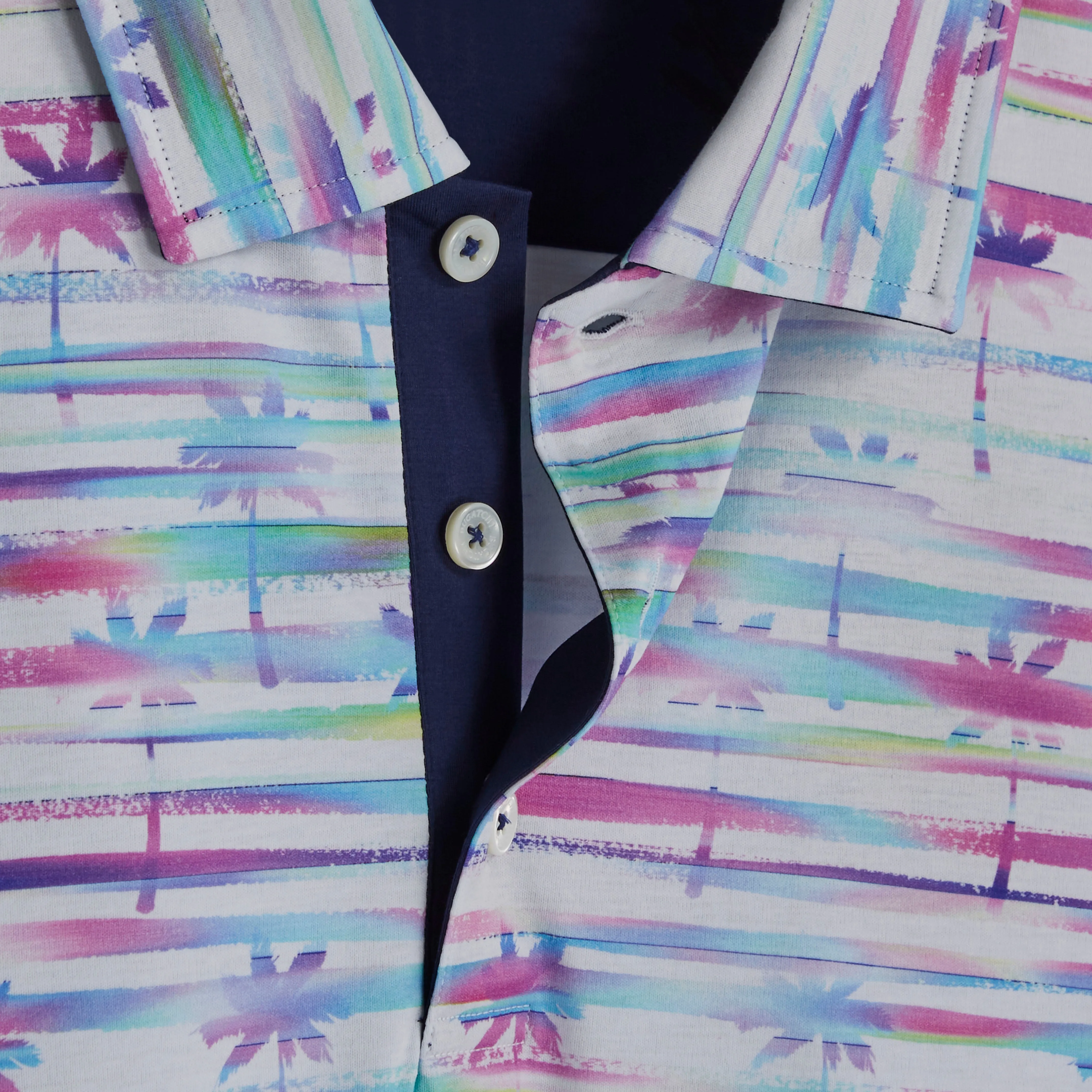 Hendrix Palm Tree Print Polo