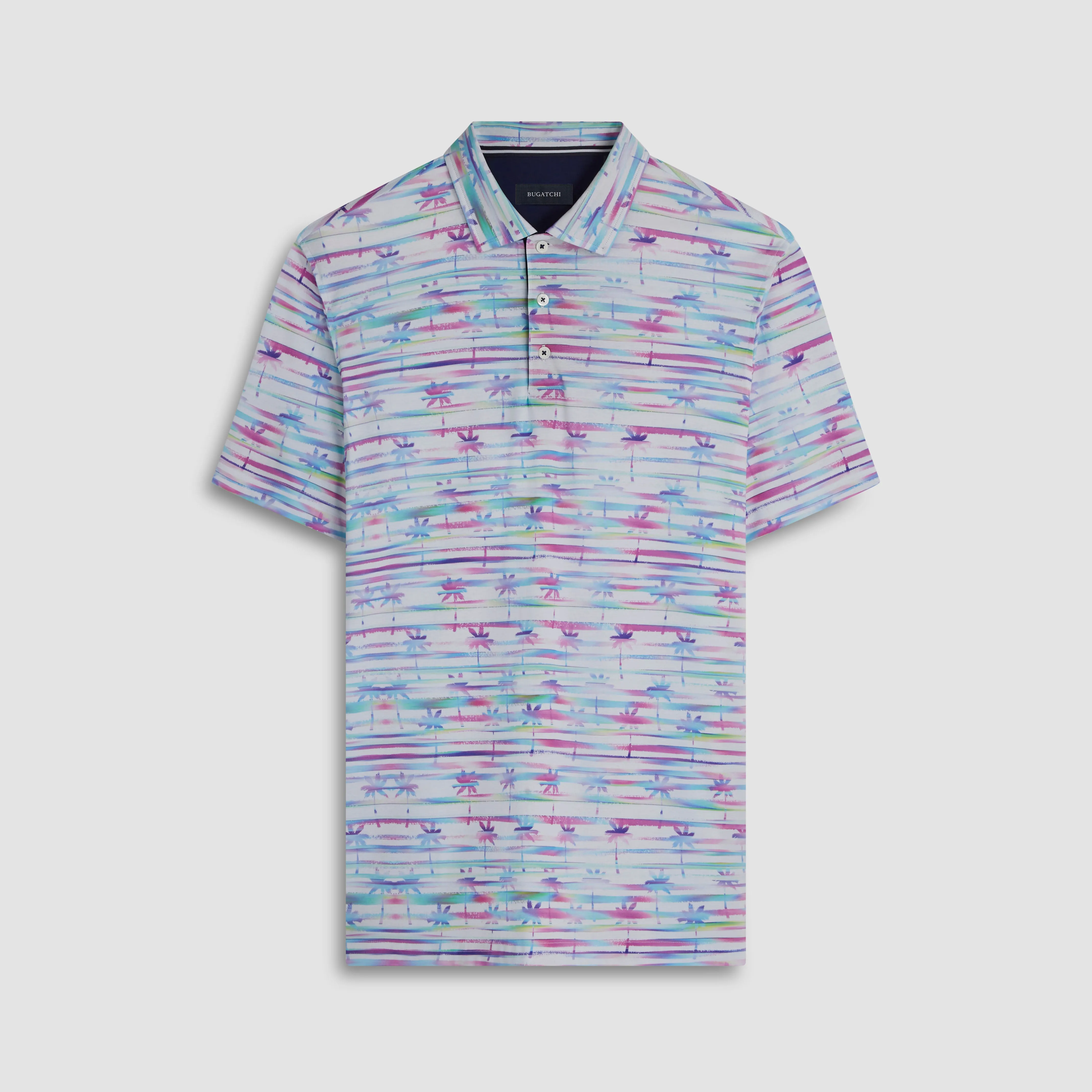 Hendrix Palm Tree Print Polo