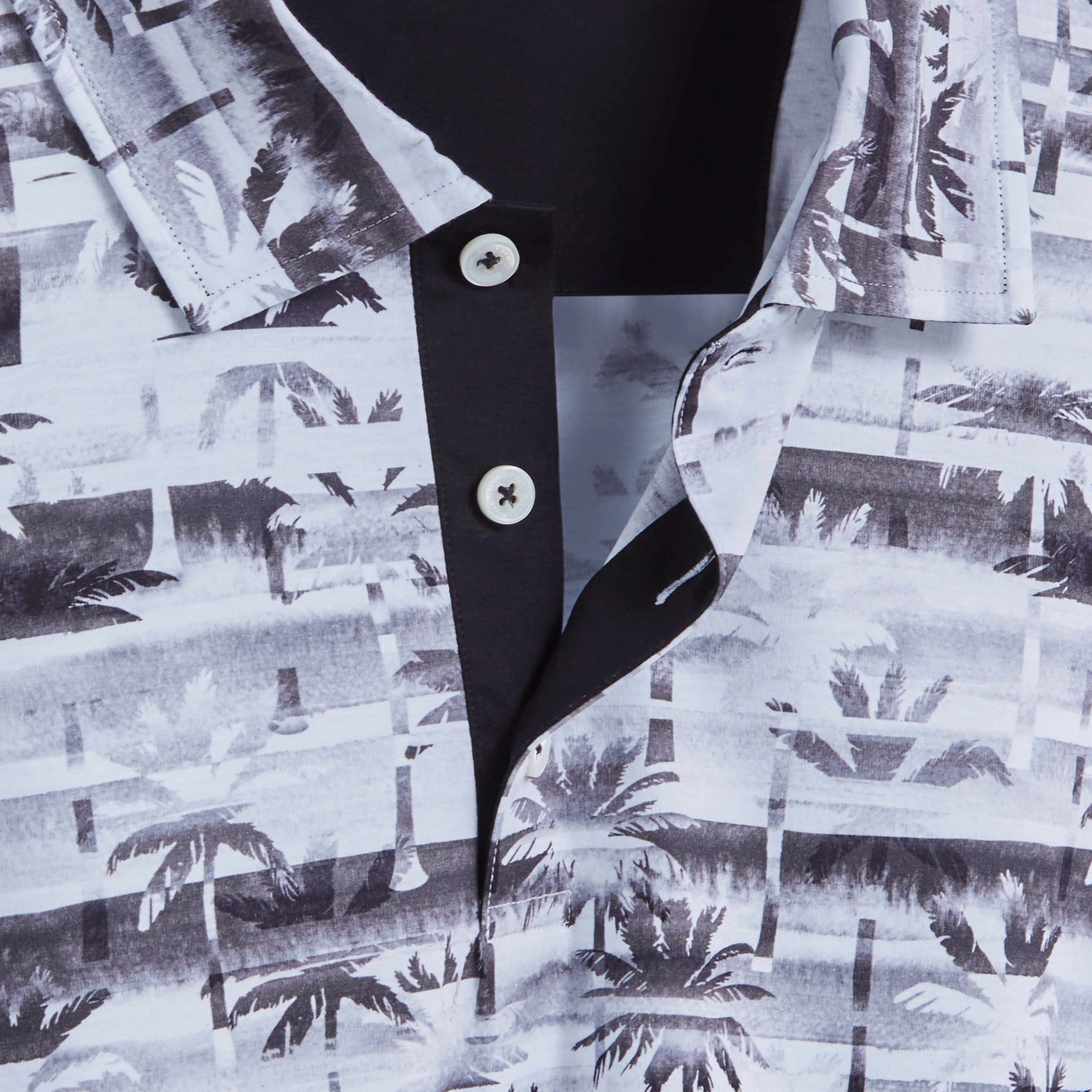 Hendrix Palm Tree Print Polo