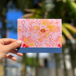 Hibiscus Illustration Greeting Card
