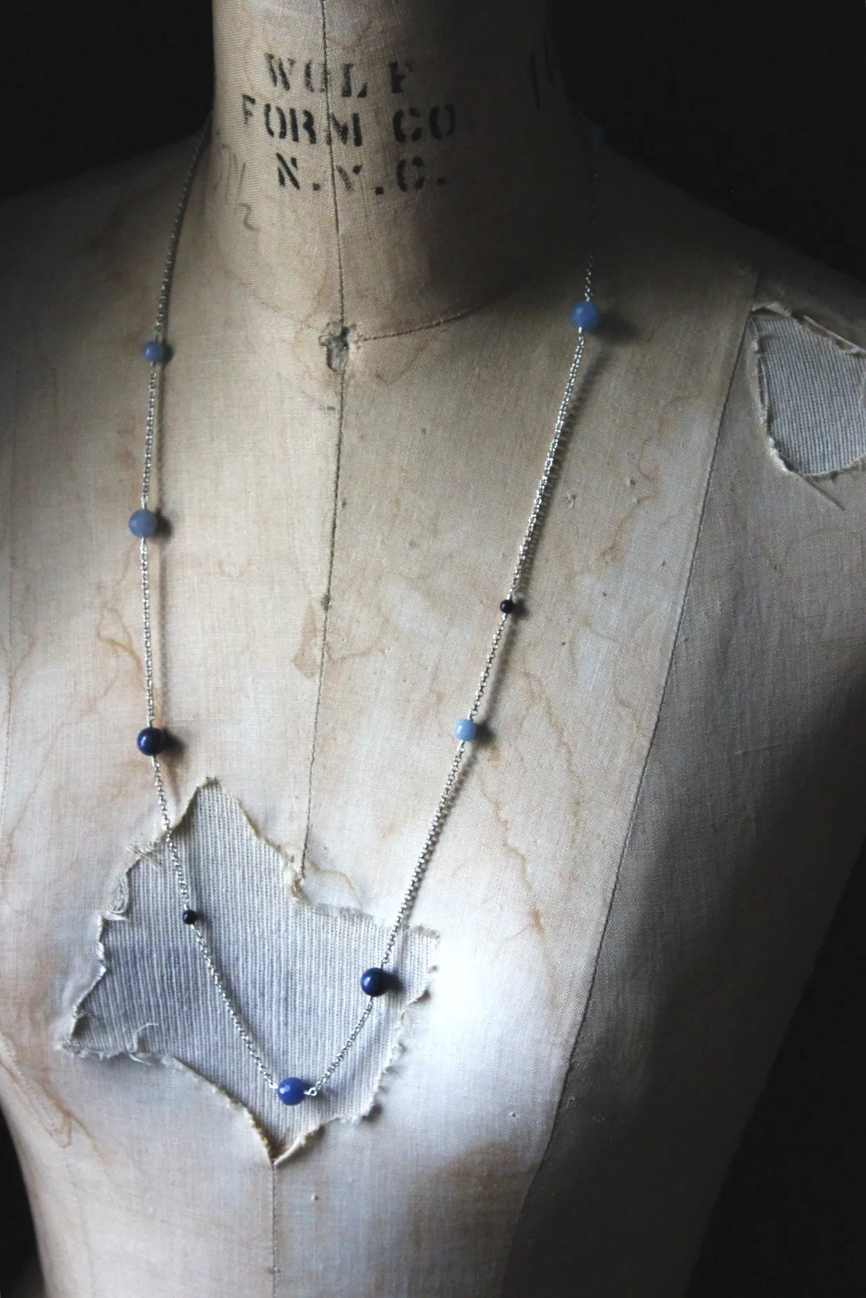 Hydra. Gemstone Station Necklace.