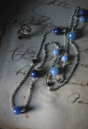 Hydra. Gemstone Station Necklace.