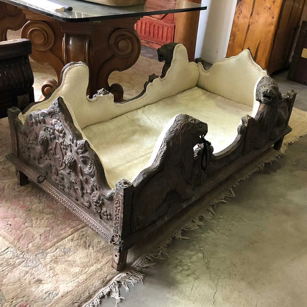 Indian Lucknow Repousse Copper Royal Howdah Elephant Seat