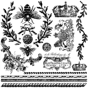 Iron Orchid Designs Stamp Set Queen Bee