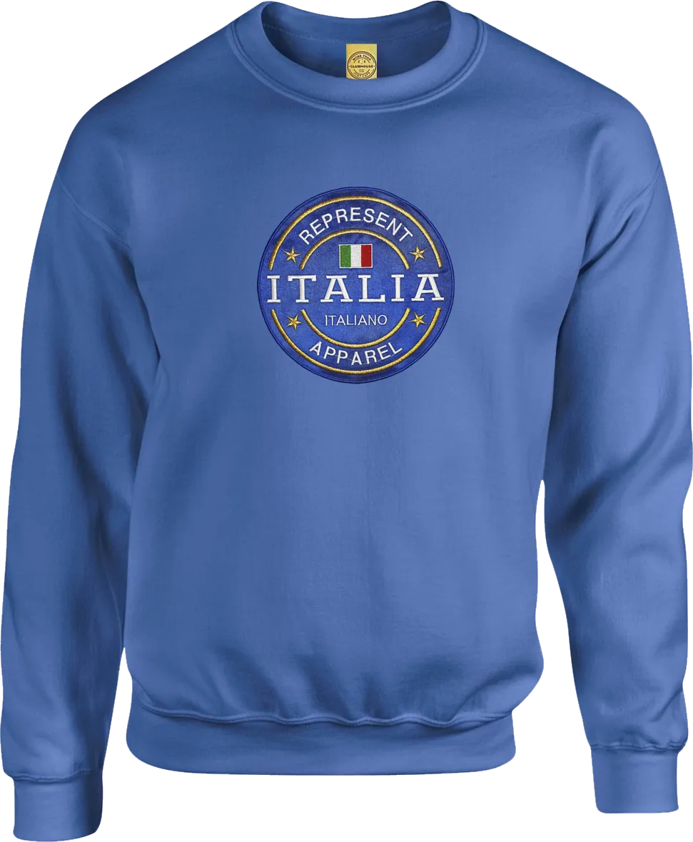 Italy Benchmark Crew Neck Sweater Royal