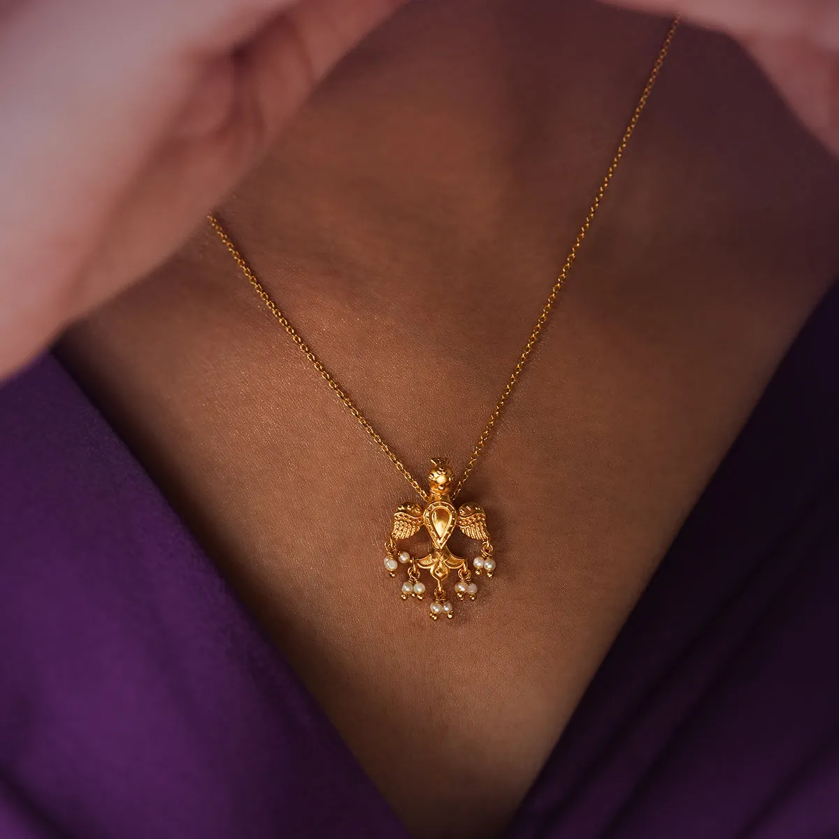Kalindi Silver Chain Pendant by MOHA
