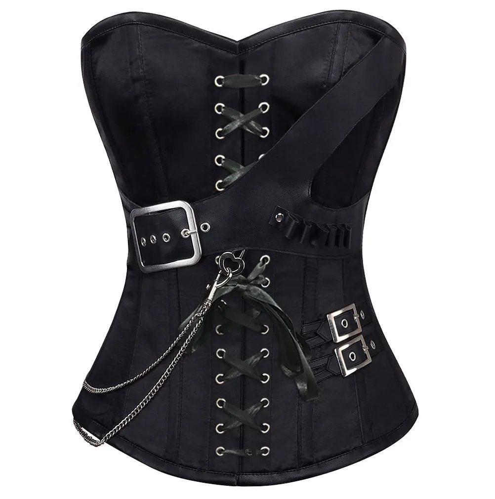 Karolina Satin Gothic Overbust Corset